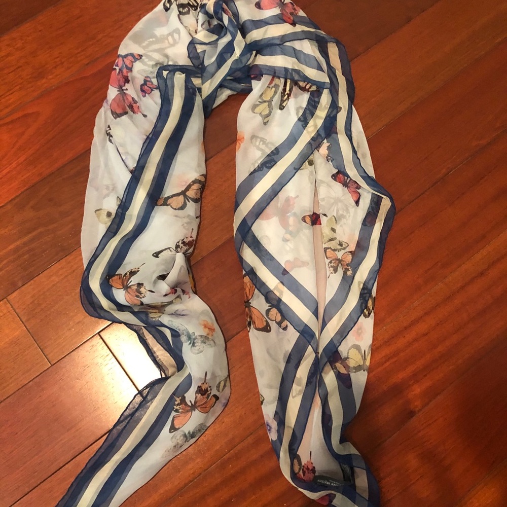 SOLD Alexander McQueen 100% silk scarf